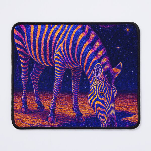 Item preview, Cosmic Zebra Drinking From Galaxy Pool designed and sold by Expl0rer.