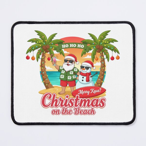 Item preview, Humorous Tropical Christmas Beach Santa Snowman Quote designed and sold by chattsuede.