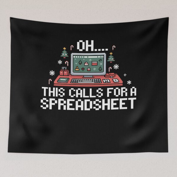 Item preview, Fashion Nerd Calls Holiday Classic Spreadsheet For Oh Christmas Funny This designed and sold by JasonCorvar.