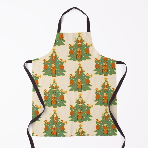 Item preview, Santa Christmas Tree Orchestra – Cute Holiday Music Illustration designed and sold by Tiny Joy World.