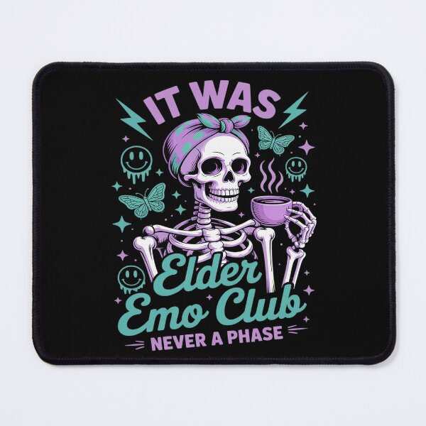 Item preview, Womens Elder Emo Club It Was Never a Phase Funny Emo Skeleton designed and sold by ToggleBet.