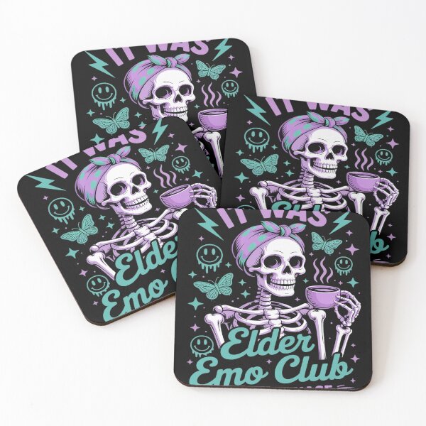 Item preview, Womens Elder Emo Club It Was Never a Phase Funny Emo Skeleton designed and sold by ToggleBet.