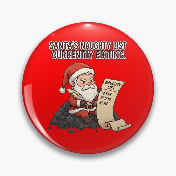 Item preview, Santa's Naughty List Editing Funny Christmas designed and sold by ChibiJourney.