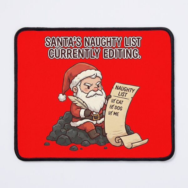 Item preview, Santa's Naughty List Editing Funny Christmas designed and sold by ChibiJourney.