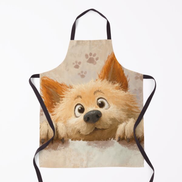Item preview, Finnish Spitz Peeking over Wall 01 designed and sold by Elisabeth Lucas.