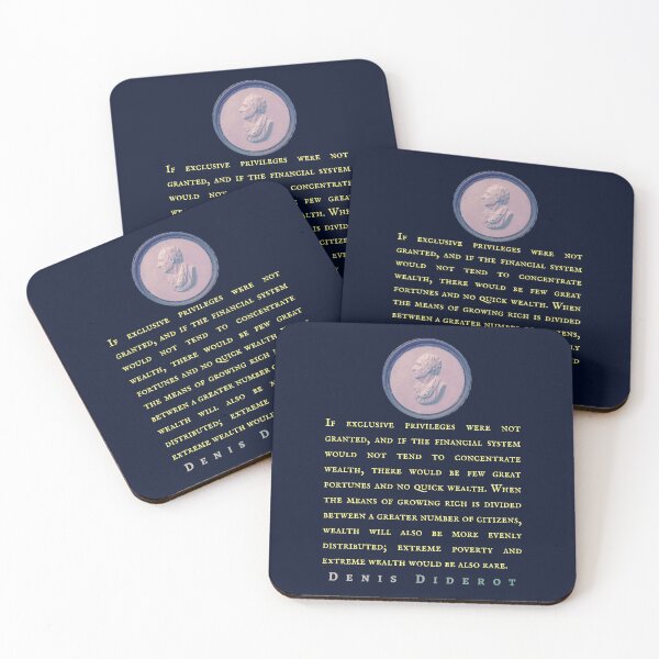 Item preview, Denis Diderot: If exclusive privileges were not granted, and if the financial system would not tend to concentrate wealth,  designed and sold by artbleed.