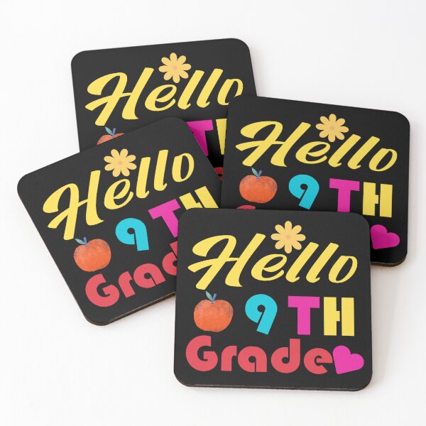 Item preview, Hello Ninth Grade First Day Of School Colorful 9th Grade Squad Back To School High School Freshman designed and sold by karibov.