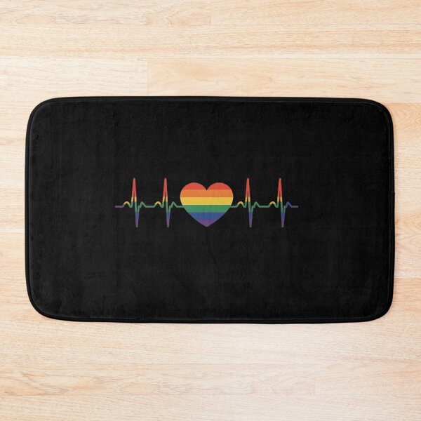 Item preview, Heartbeat LGBT Flag Pride Month Lesbian Apparel Gay Pride designed and sold by Moxizz.
