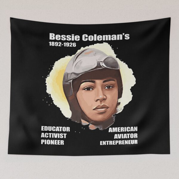 Item preview, Bessie Coleman In Full Colors Dark designed and sold by AimePottier.