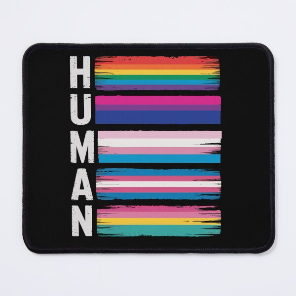 Item preview, Human LGBT-Q Pride Flag Gay Bi Intersexual Trans Pansexual designed and sold by Moxizz.