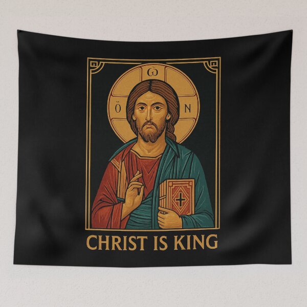 Item preview, Christ the Pantocrator – Sacred Icon of Divine Kingship designed and sold by Sanctum Icons.
