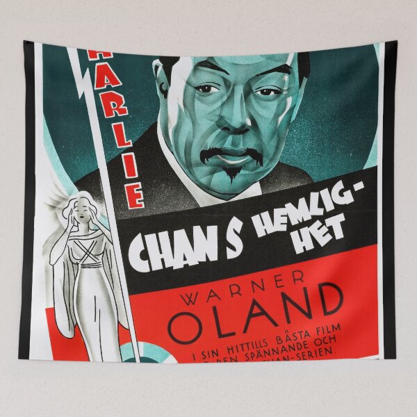Item preview, Vintage Art Deco Movie Poster | Charlie Chans Secret 1930s | Classic Film Wall Art | Warner Oland | Detective Art Print designed and sold by artofuniverse.