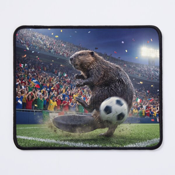 Item preview, Soccer Beaver designed and sold by Tridentulus.