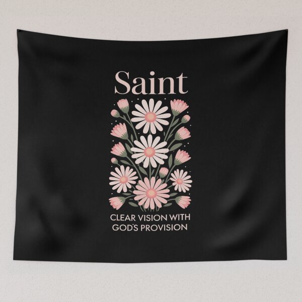 Item preview, Womens Saint Christian Floral Faith Clear Vision Bible Quote designed and sold by ToggleBet.