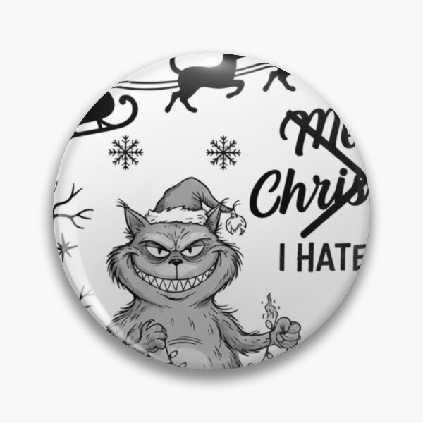 Item preview, The Grinch Cat: Feline Holiday Rebellion Sticker – Humbug & Meow! designed and sold by CosyCush.