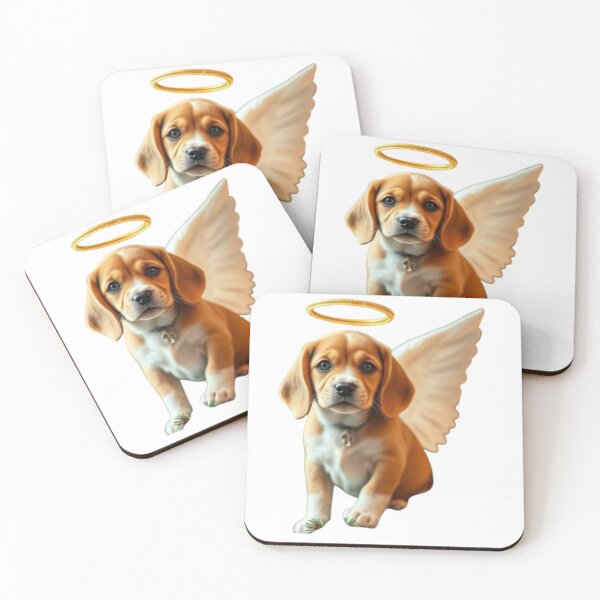 Item preview, Angel Beagle Puppy Wings Halo Christmas Dog Memorial Gift designed and sold by BSL-STORE.