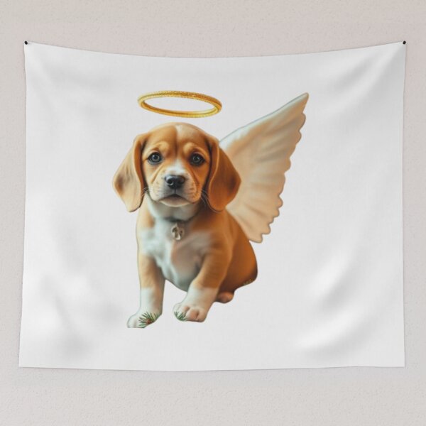 Item preview, Angel Beagle Puppy Wings Halo Christmas Dog Memorial Gift designed and sold by BSL-STORE.