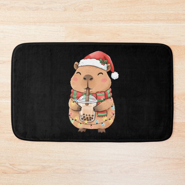 Item preview,  Funny Christmas Capybara Bubble Tea designed and sold by thebest-2studio.