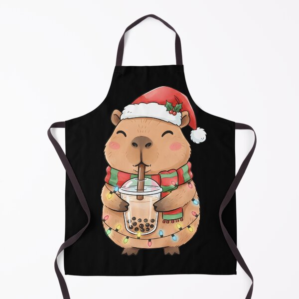 Item preview,  Funny Christmas Capybara Bubble Tea designed and sold by thebest-2studio.