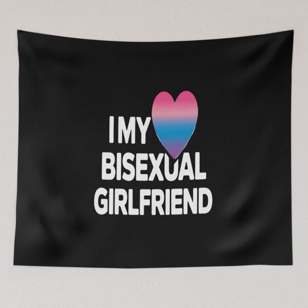 Item preview, I Love Heart My Bisexual Girlfriend designed and sold by Moxizz.