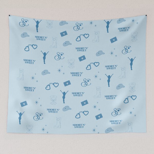 Item preview, Soft Pop Glow Wallpaper Inspired by Sabrina Carpenter Aesthetic (blue)  designed and sold by stickersony.