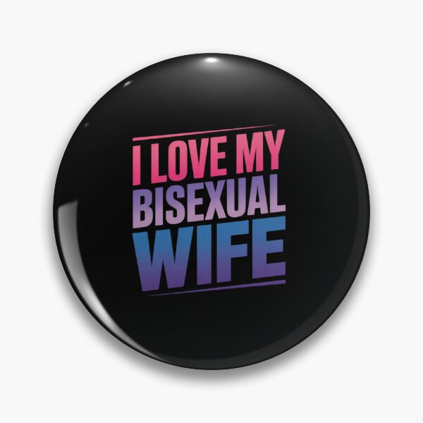 Item preview, I Love my Bisexual Wife Bi Pride Bisexual Flag designed and sold by Moxizz.