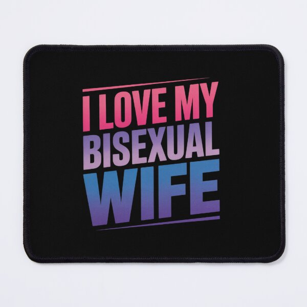 Item preview, I Love my Bisexual Wife Bi Pride Bisexual Flag designed and sold by Moxizz.
