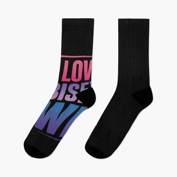 Item preview, I Love my Bisexual Wife Bi Pride Bisexual Flag designed and sold by Moxizz.