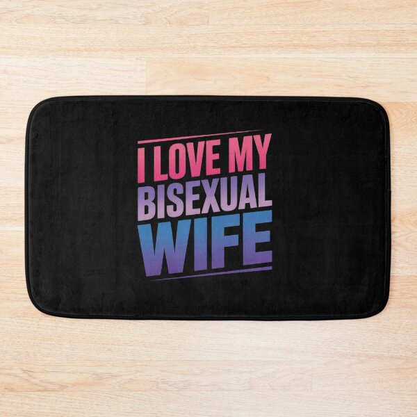 Item preview, I Love my Bisexual Wife Bi Pride Bisexual Flag designed and sold by Moxizz.