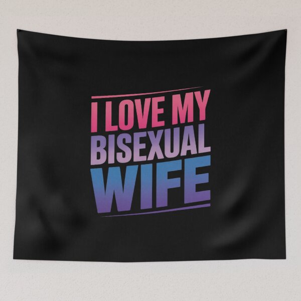 Item preview, I Love my Bisexual Wife Bi Pride Bisexual Flag designed and sold by Moxizz.