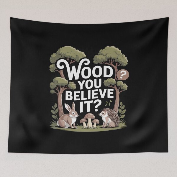 Item preview, Wood You Believe It Cottagecore Forest Woodcut designed and sold by ToggleBet.