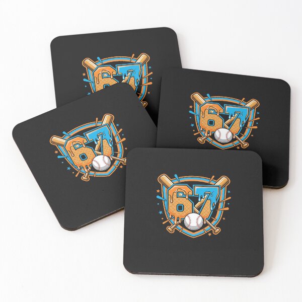 Item preview, 67 Baseball Drip Ice Cream Badge Sports designed and sold by diyoor.