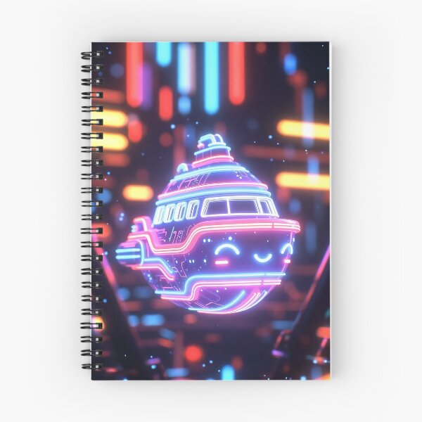 Item preview, Cyberpunk Neon Cruise Ship – Kawaii Glow Liner designed and sold by NordseeSteel.