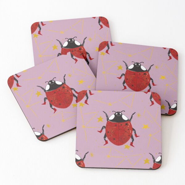 Item preview, Pink Celestial Ladybug in Red Boots  designed and sold by Jemma Jamie Skidmore.