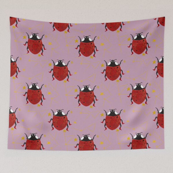 Item preview, Pink Celestial Ladybug in Red Boots  designed and sold by Jemma Jamie Skidmore.