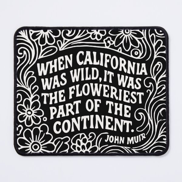 Item preview, When California Was Wild - John Muir in White designed and sold by Kathunk Designs.