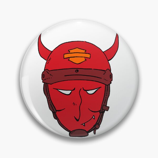 Item preview, Devil Classic Rider - Sinister Horned Biker Graphic designed and sold by RNASstuff.