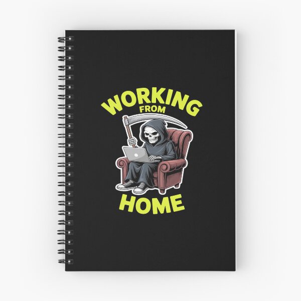 Item preview, Working From Home Scary Telecommuter Home-Based Worker WFH designed and sold by BubblePancake.