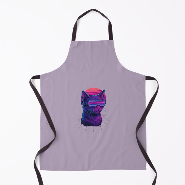 Item preview, Vaporwave Cyber Cat – Neon Futuristic Streetwear Design designed and sold by PadreNova.