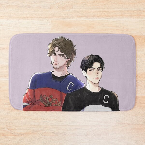 Aperçu de l'œuvre Shane Hollander 24 Ilya Rozanov 81 Pride Hockey créée et vendue par oldpussboss.