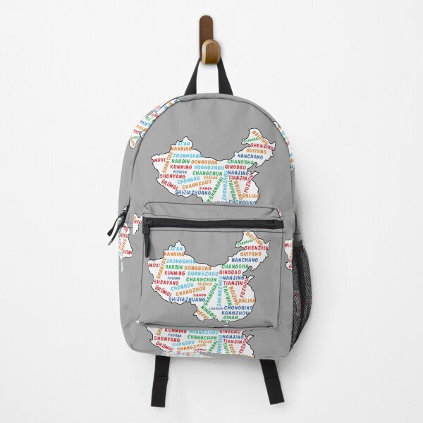 Item preview, China Cities Map – Colorful Urban Typography Design designed and sold by mashmosh.