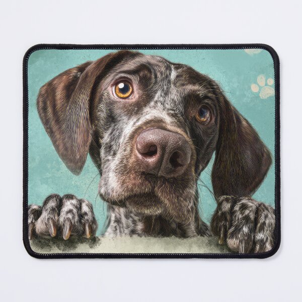 Item preview, German Shorthaired Pointer Peeking over Wall 01 designed and sold by Elisabeth Lucas.