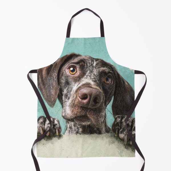 Item preview, German Shorthaired Pointer Peeking over Wall 01 designed and sold by Elisabeth Lucas.