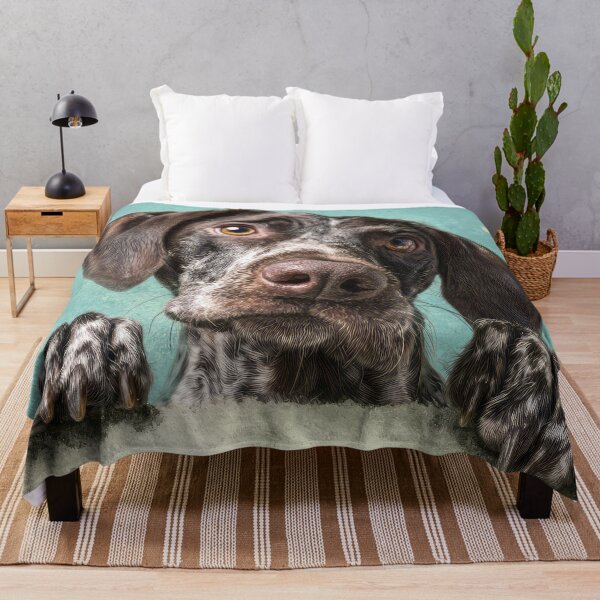 Item preview, German Shorthaired Pointer Peeking over Wall 01 designed and sold by Elisabeth Lucas.