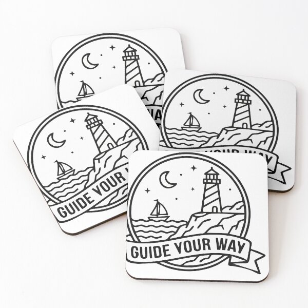 Item preview, Guide Your Way - Minimalist Lighthouse & Sailboat Badge designed and sold by Abdullah9130.