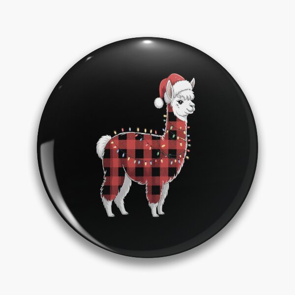 Item preview, Red Plaid Llama Christmas Lights Pajamas Adult Kids designed and sold by Moxizz.