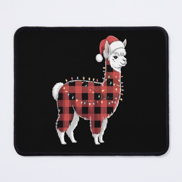 Item preview, Red Plaid Llama Christmas Lights Pajamas Adult Kids designed and sold by Moxizz.