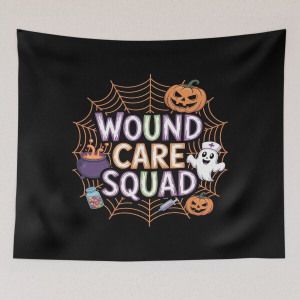 Item preview, Wound Care Squad Nurse Ghost Halloween Nursing Specialist designed and sold by BubblePancake.
