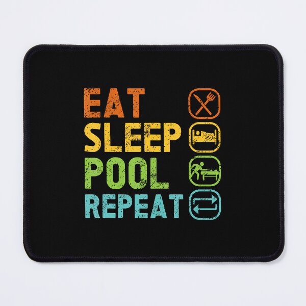 Item preview, Eat Sleep Pool Repeat Balls Pool Snooker Player Billiards designed and sold by MarianMartha.
