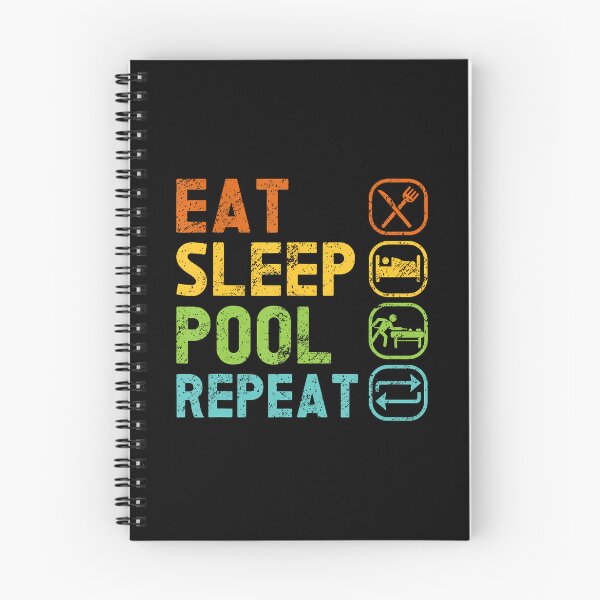 Item preview, Eat Sleep Pool Repeat Balls Pool Snooker Player Billiards designed and sold by MarianMartha.